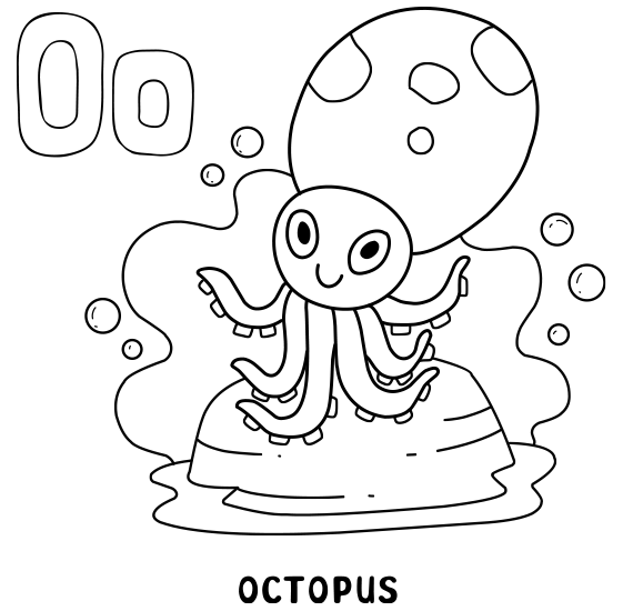 Coloring octopus.