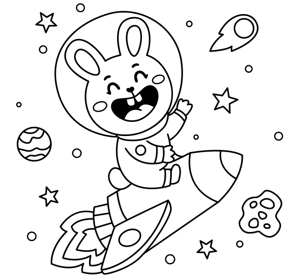 The Baby Rabbit's Space Trip