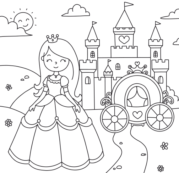 Cinderella Coloring Study
