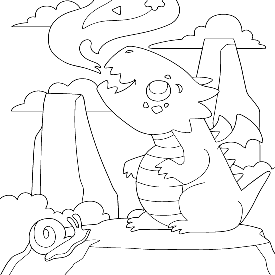 Coloring a Wonderful Dragon and Snail