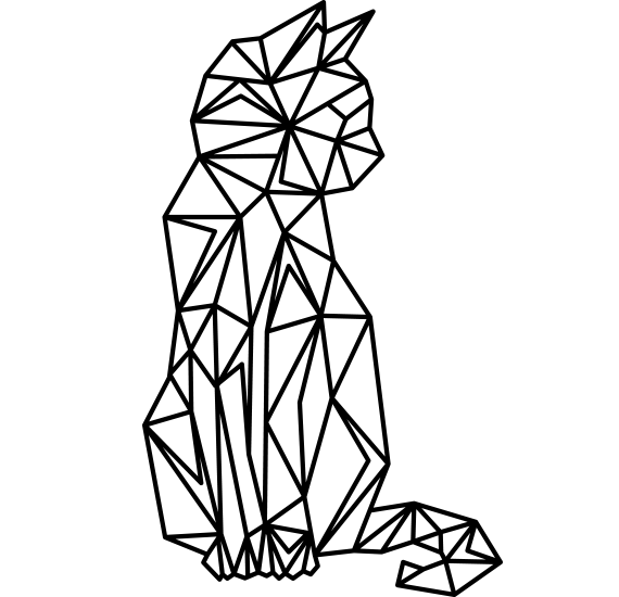 Coloring cat polygons.