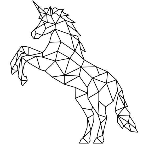 Polygon Unicorn Coloring Study