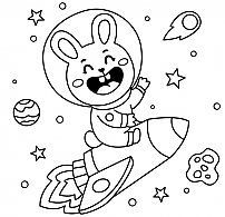 The Baby Rabbit's Space Trip