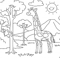 Giraffe coloring.