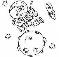 Coloring for Running in Space
